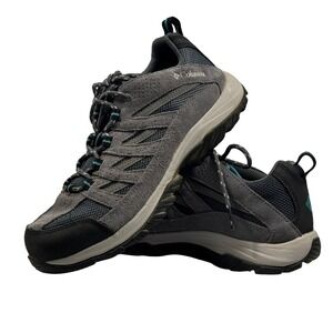 Columbia BL4595-053 Women's Hiking Trail Shoes Gray Suede Mesh Size 9